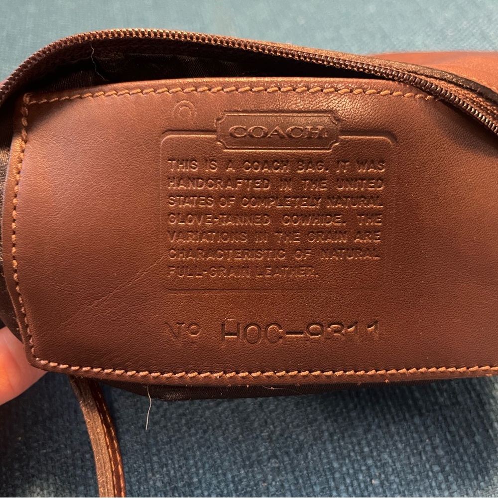 Coach Brown Demi Bleeker Leather Wristlet - Picture 3 of 4